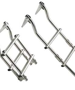 Platte montage opvouwbare ladders 3 treden 24 x H82cm