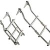 Platte montage opvouwbare ladders 3 treden 24 x H82cm