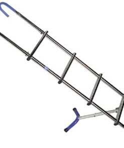 Roestvrijstalen boegladder 3 treden 24.5 x H80cm