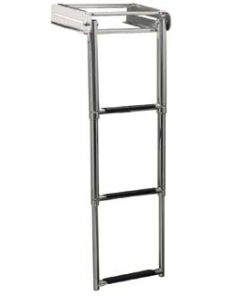 In kooi intrekbare telescopische ladders 4 treden (31 x H115cm)