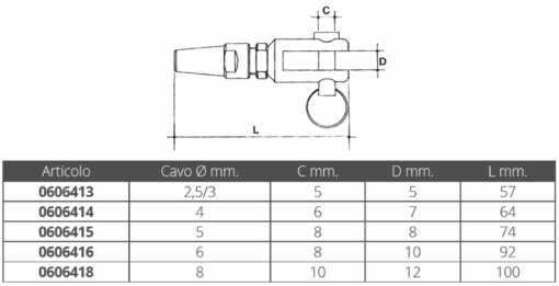 Roestvrijstalen Norseman Vork Terminal voor snelle kabelverbinding 5 mm - Afbeelding 2