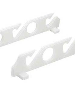 Witte houder voor 4 visstokken 381mm x 73mm