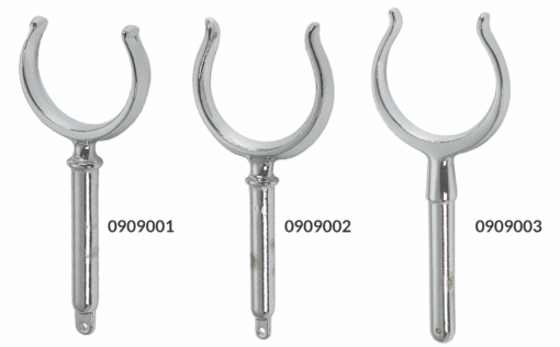 Verchroomde messing roeispaan 68x14mm - Afbeelding 3