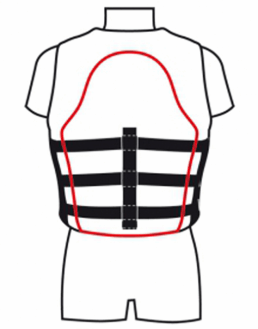 Sport Reddingsvest Jet-pro 80N + 70kg - Afbeelding 2