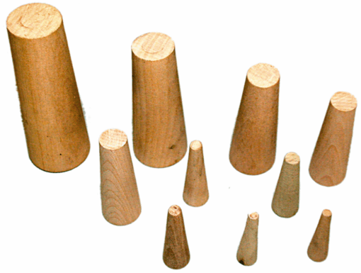 Set van 10 houten noodstoppen
