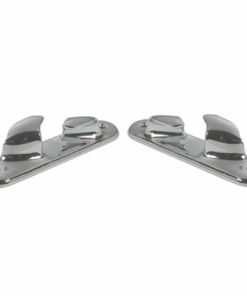 Paar Verchroomde Messing Fairleads 150x34mm tot 16mm