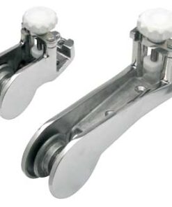 Boegroller met Lock 205mm Roestvrij staal