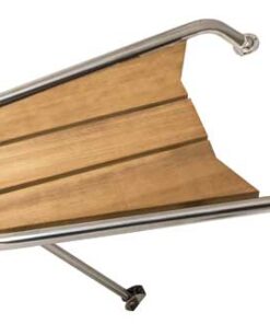 Boeg Platform R.Marine 75x48cm RVS en Teak