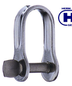 Hs gestempelde D-schakel 6x25mm roestvrij staal
