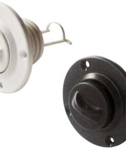 Zwarte drainageplug Rond 24,70 mm