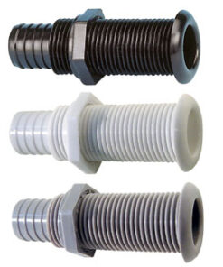 Spiegel met weerhaken afvoer wit 30 x 100 mm