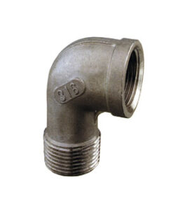 Roestvrijstalen bocht M-F 90° 1/2"