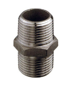 Roestvrijstalen nippel M-M 3/8"