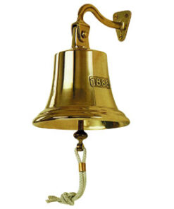 Gepolijste Messing "Old Navy" Klokken 160 mm