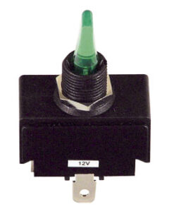 Wisselschakelaar met plastic hendel en LED-lamp 4T 16amp (aan-uit-aan)