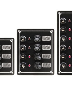 Waterdicht paneel 6 schakelaars 10amp Led 100 x H170mm