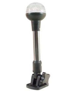 Zwarte navigatieverlichting 360° met inklapbare mast H25 cm