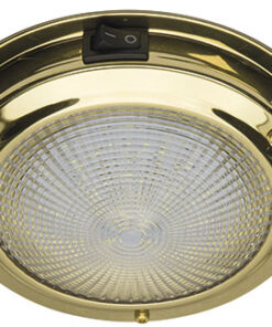 Gepolijste messing Led plafondlampen 12v 107mm met schakelaar