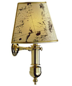 Decoratieve nautische lamp gepolijst messing H400mm