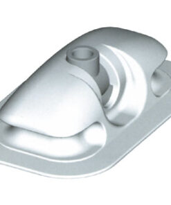 Grijze rubberen rowlock met inklapbare socket 150 x 95mm