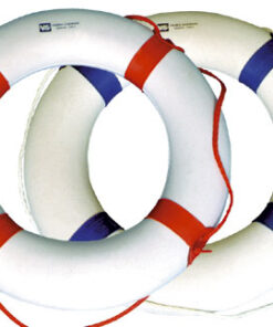 Zwembad Reddingsboei Polystyreen Wit en Blauw 600mm