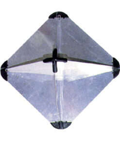 Aluminium radarreflector 220 x 220 x 300 mm