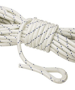 Anker Lijn Pre-Gevlochten 10mm x 30mt Wit/Zwart