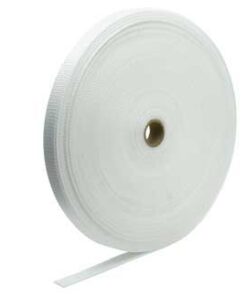 Polypropyleen webbing wit 25mm
