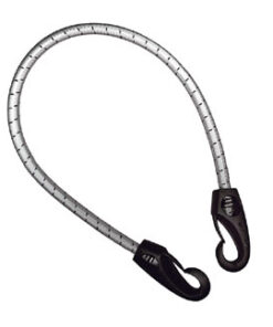 Elastisch schokkoord 2 zwarte haken 6mm x 30cm