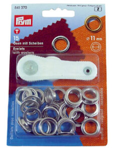 Set van 24 oogjes roestvrij staal 8mm met gereedschap