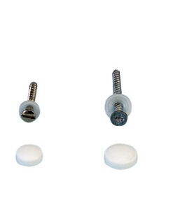 Kunststof schroefringen met doppen 3,5-4,2 mm 100 stuks