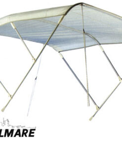Bimini Tessilmare wit aluminium 3 bogen 200 x 180 x H110cm