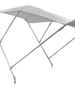 F3 Bimini Wit met 3 bogen in Aluminium 200cm Lengte x 180cm H110cm