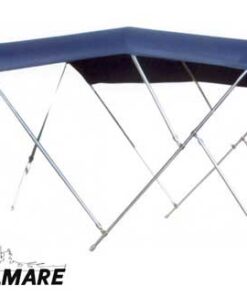 Tessilmare Bimini blauw roestvrij staal 3 bogen 180 x 230 x H140cm