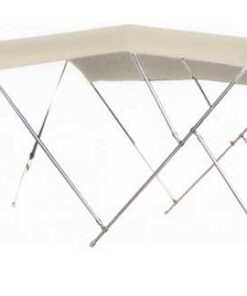 Roestvrijstalen 3 Bogen Tessilmare Bimini wit 180 x 170 x H140cm