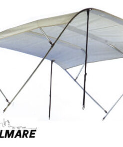 Bimini Tessilmare wit 4 bogen aluminium 225 x 225 x H140cm