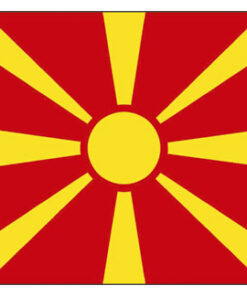 Polyester Vlag Macedonië 20x30cm