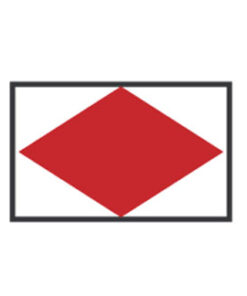 Signaleringsvlaggen : F FOXTROT 40X60CM