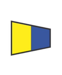 Signaleringsvlaggen : Nummer 5 - 40X60CM