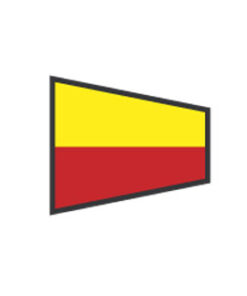 Signaleringsvlaggen : Nummer 7 - 40X60CM
