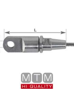Roestvrijstalen Eye Fast terminals voor kabel 5mm
