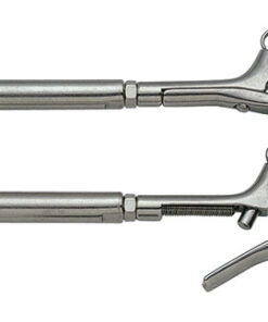 Rvs M6 pelikaanhaken met swage terminal 3mm draad