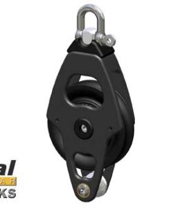 Katrol Antal Enkel met Becket 50mm voor lijnen tot 10mm