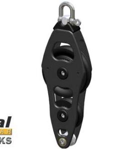 Antal Katrol Fiddle Blok met Becket + Cam 60mm voor 12mm Lijnen