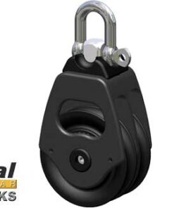 Dubbele Katrol Antal 60mm voor 12mm lijn