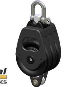 Drievoudige Katrol Antal 60mm met Becket voor 12mm lijn