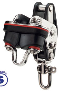 Sprenger Katrol enkele wartel met Cam kikker en Becket 28mm voor lijnen tot 8mm