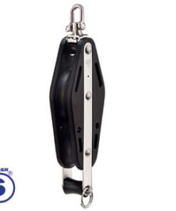 Katrol Sprenger Fiddle met Becket 50mm voor lijnen tot 12mm
