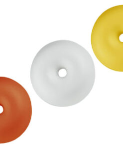 Flat 1 Hole boei 80mm Geel