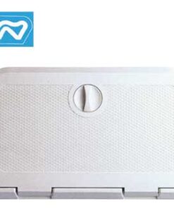 Witte luiken 285 x 165mm met slot